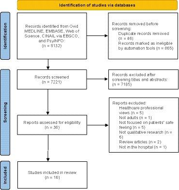 Barriers and facilitators to feeling safe for inpatients: a model based on a qualitative meta-synthesis